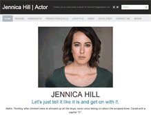 Tablet Screenshot of jennicahill.com
